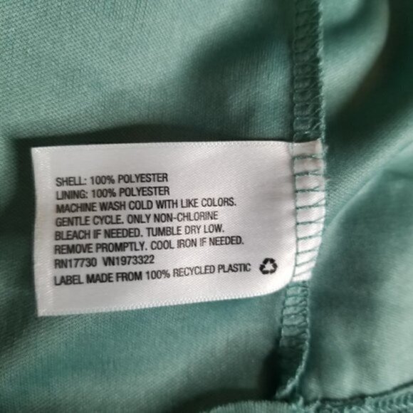 Xhilaration Green Floral Cold Shoulder Ruffle - Picture 5 of 6